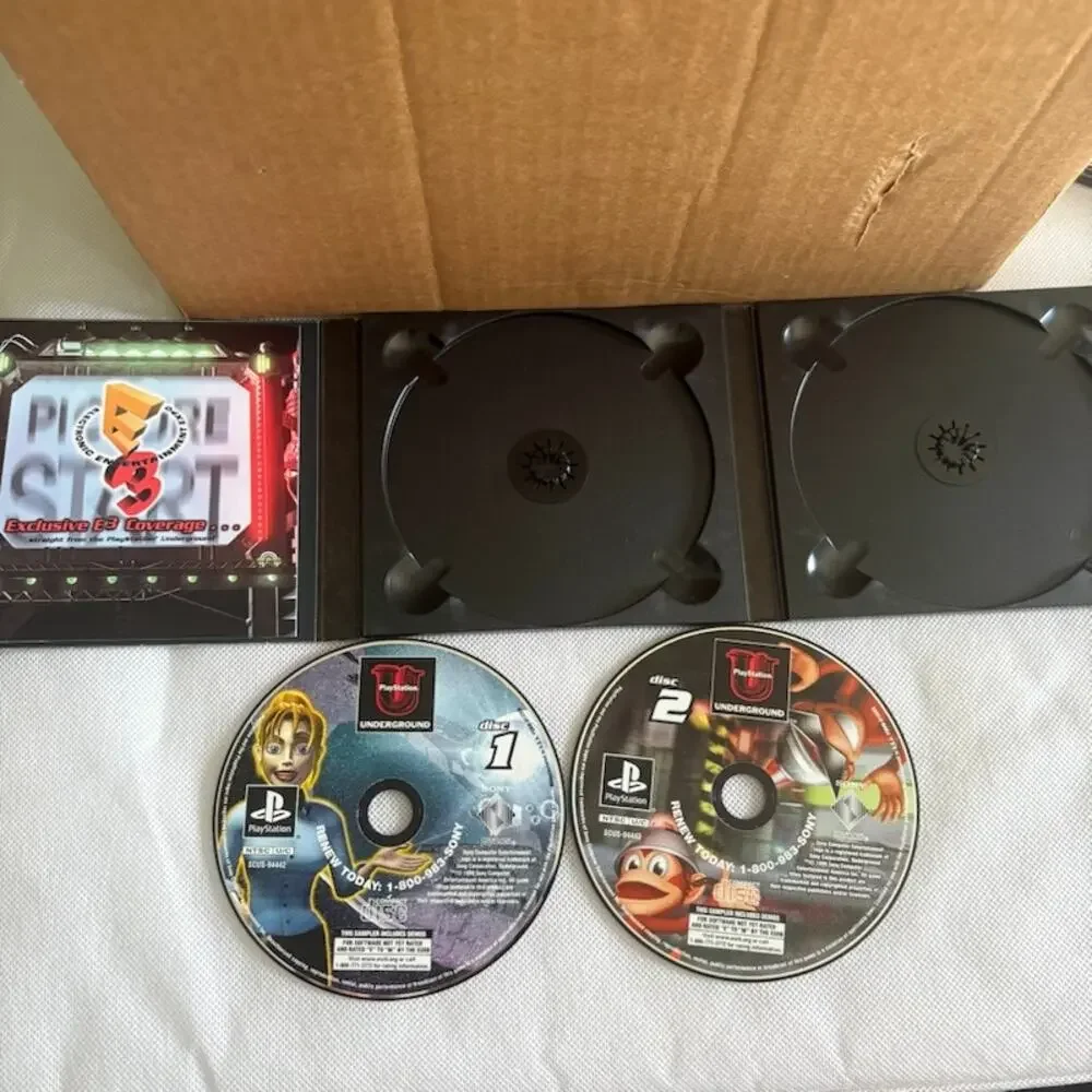 Sony Playstation 1 Underground Magazine 2.4 3.1 3.2 3.3 3.4 CIB Demo 1998/1999